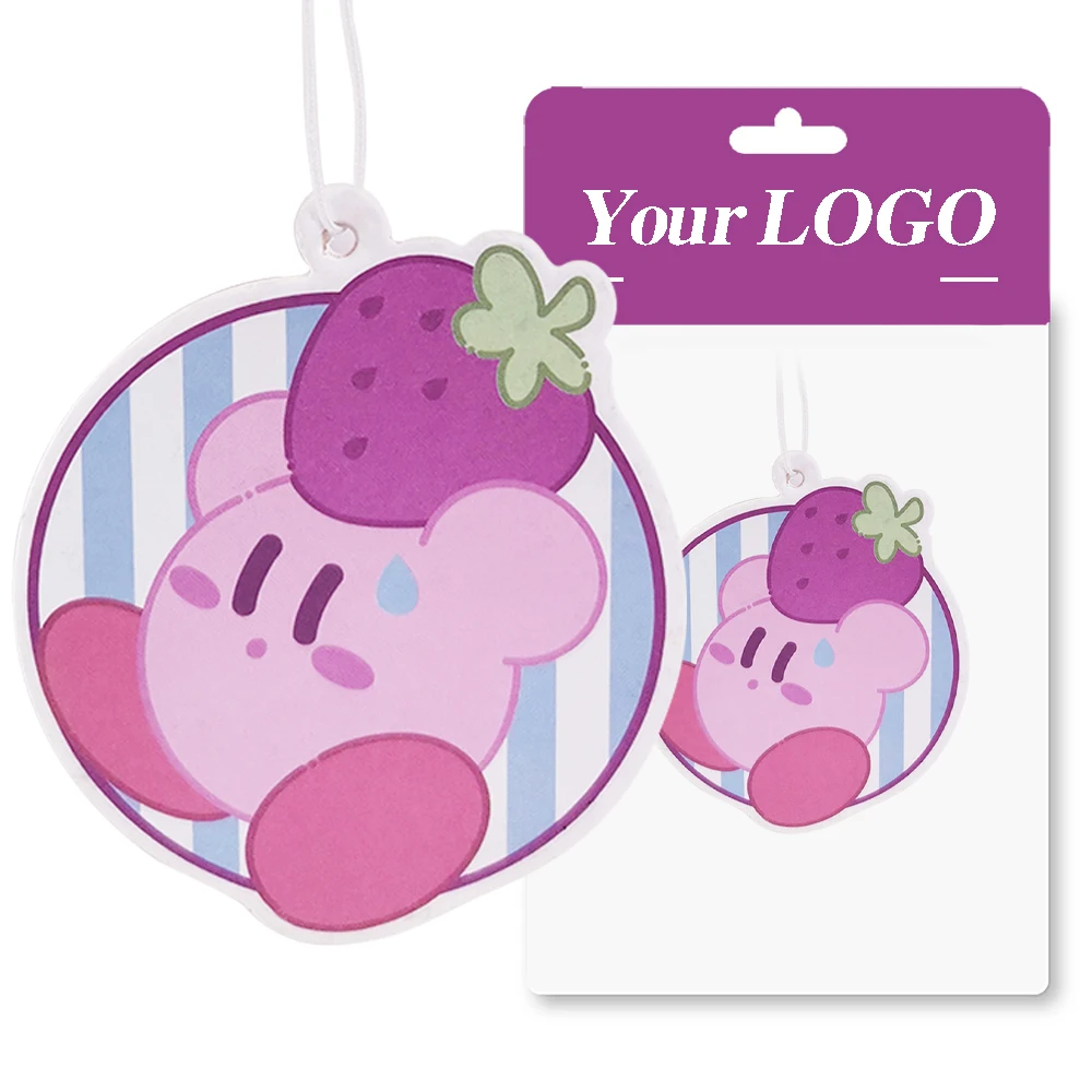 Oem printed logo coffee multiple scent car air freshener strong smell