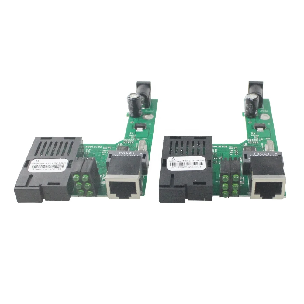 Fiber Switch Single Mode Fibra Media Converter PCB