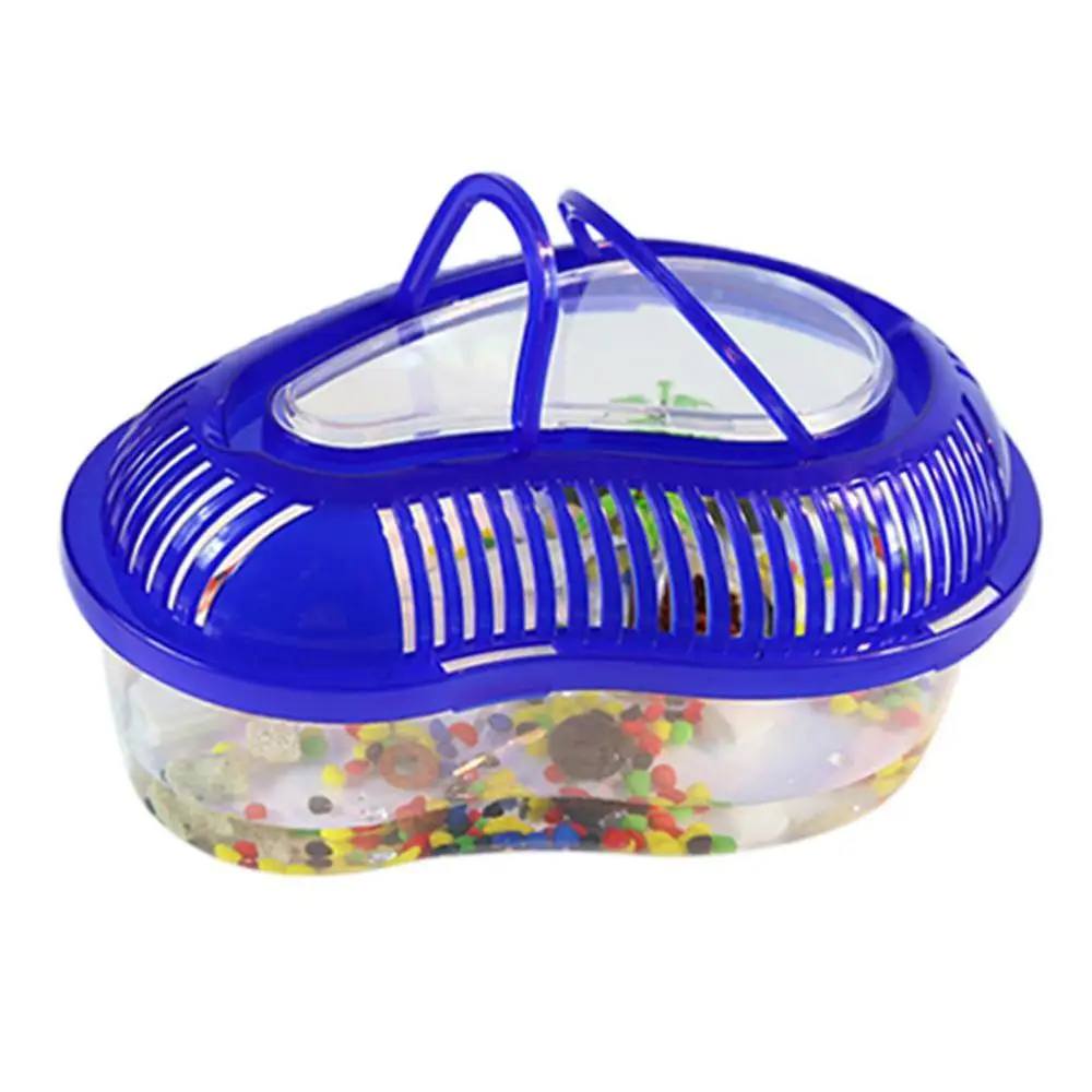 Turtle Cylinder With Bask Platform Brazilian Tortoise Plastic Tank Water Turtle Reptile Terrarium Breeding Box With Cover