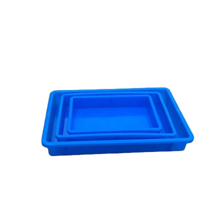 Solid Box Plastic Storage Crates Tray for Display