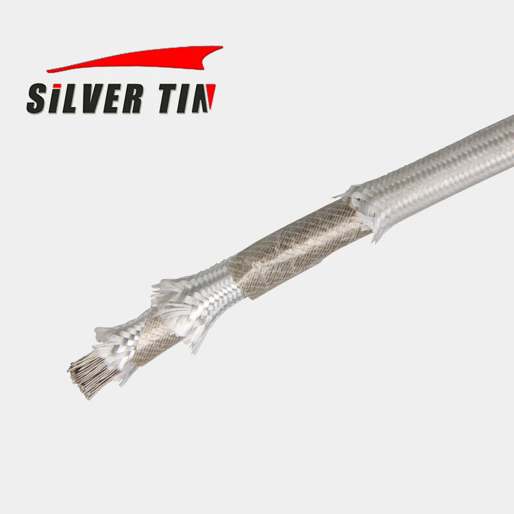 Pure nickel fiberglass braid mica wrapped 24awg 22awg 20awg 18awg 16awg 14awg wire cable