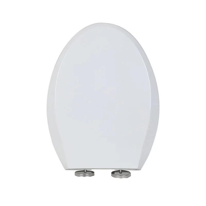 Hot sales toilet lid KJ-896C in China good quality modern PP plastic soft close toilet seat cover with six buffers