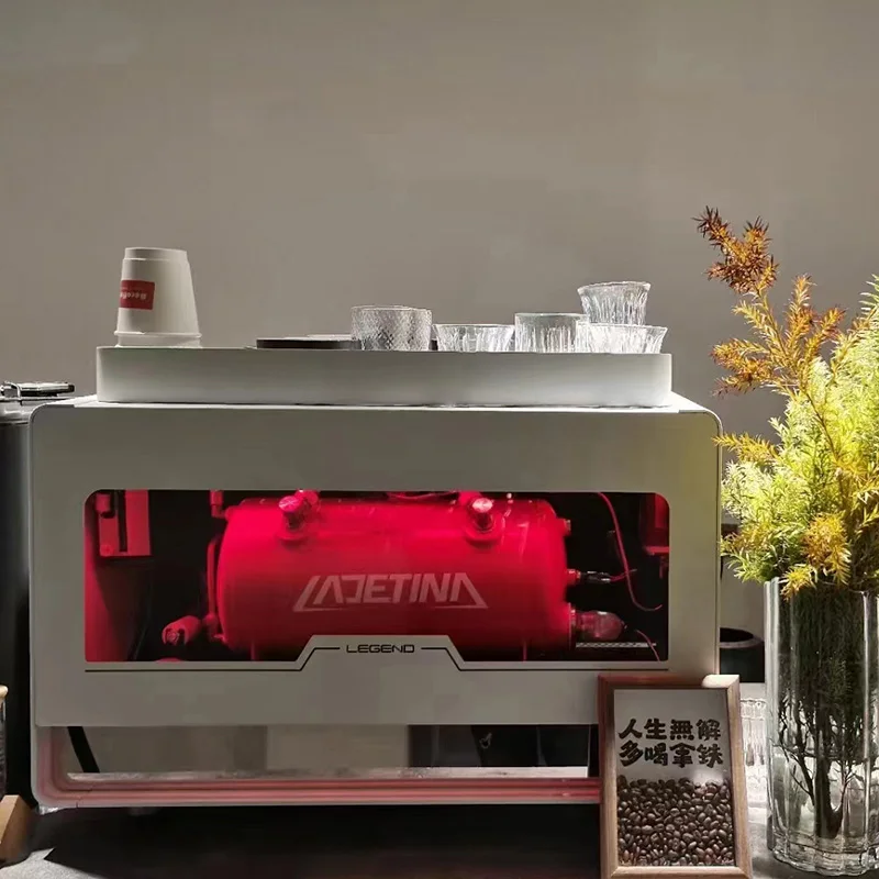 2024 Semi Automatic 2 Heads Espresso Machine Commercial E61 Espresso Coffee Maker Machine