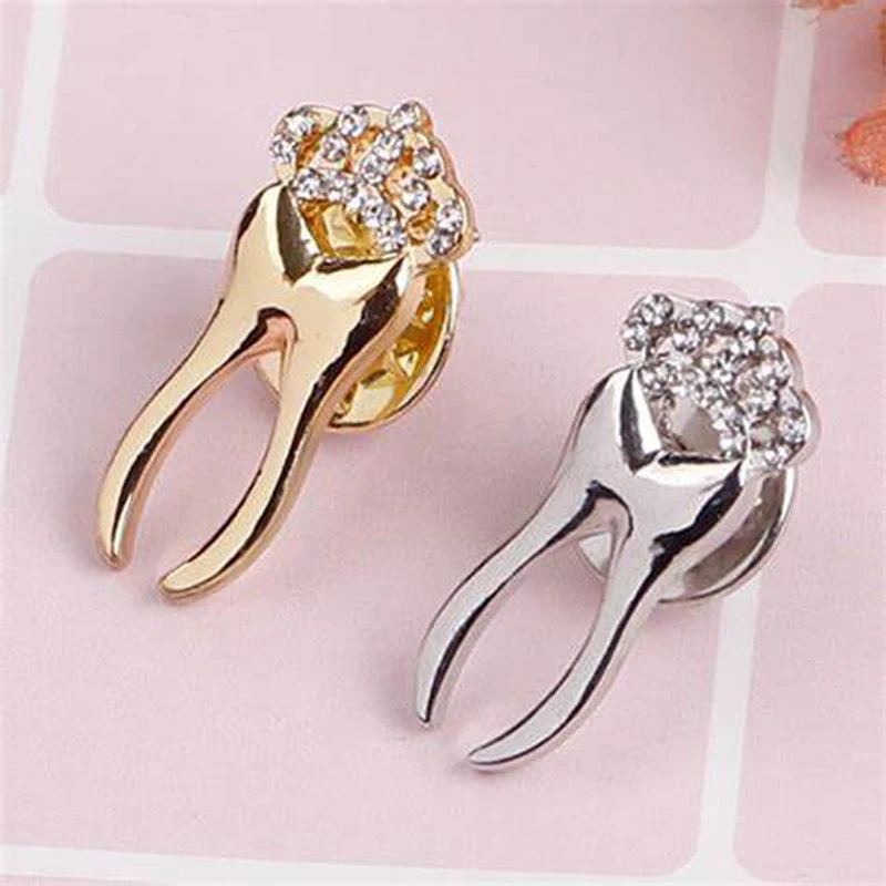 Badge manufacturer wholesale custom hard soft enamel pins dentist jewelry brooch teeth lapel pin tooth enamel pins