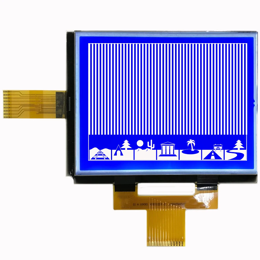 High Resolution 320x240 Graphic LCD Display STN Blue LCD Module With White Backlight
