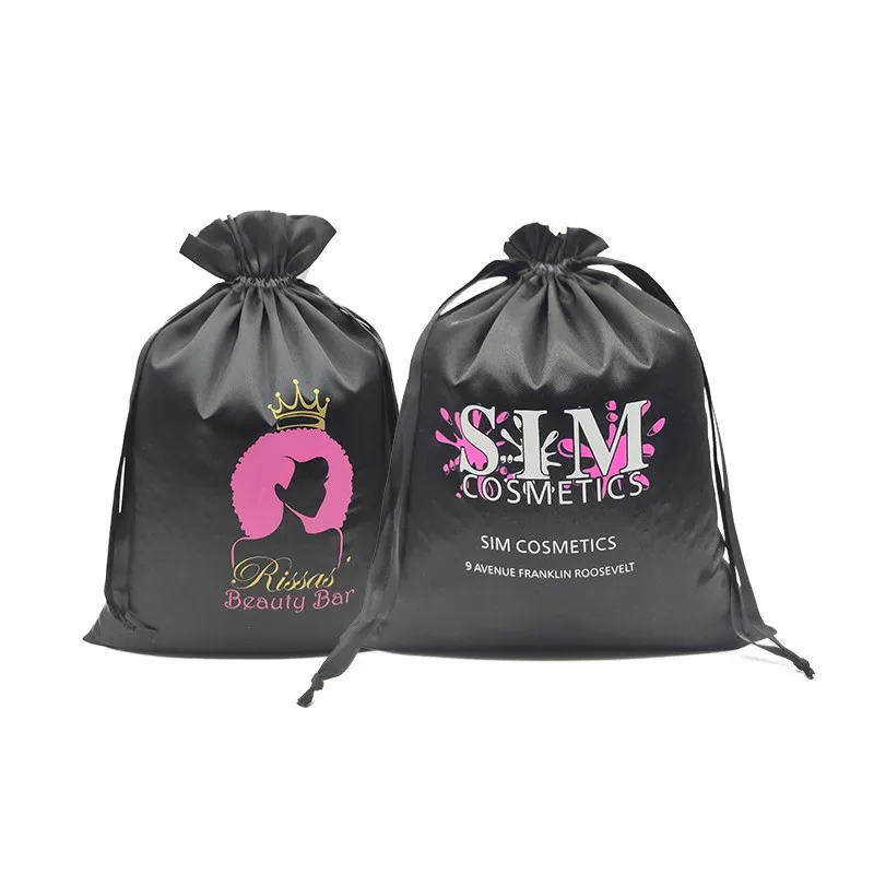 Custom Logo Large Satin bag Velvet Dust Multi-color Shoe Bag Luxury Clothes Hat Velvet Storage Packaging Bag