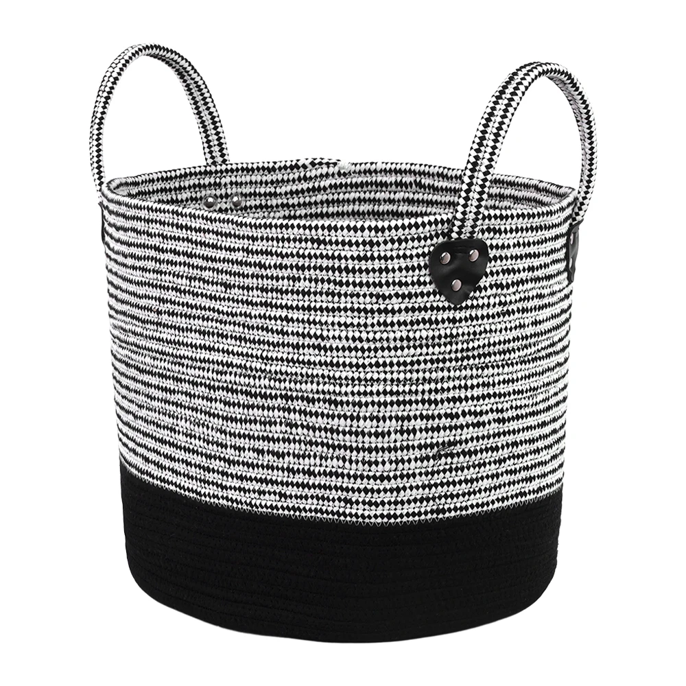 Wholesale Household Items Foldable Laundry Felt Storage Basket With Extended Handles