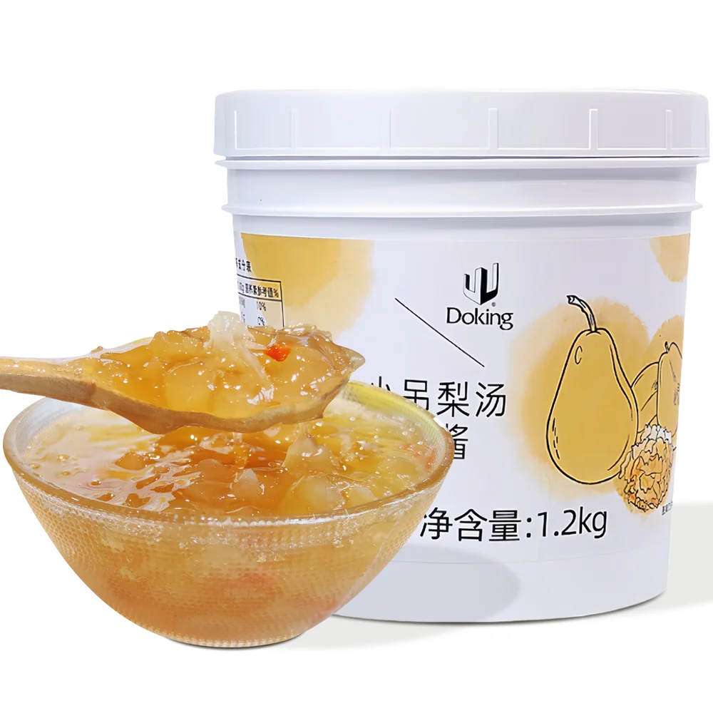 Doking Jam Factory продает сырье для пузырчатого чая десерт молочный чай белый грибной суп джем