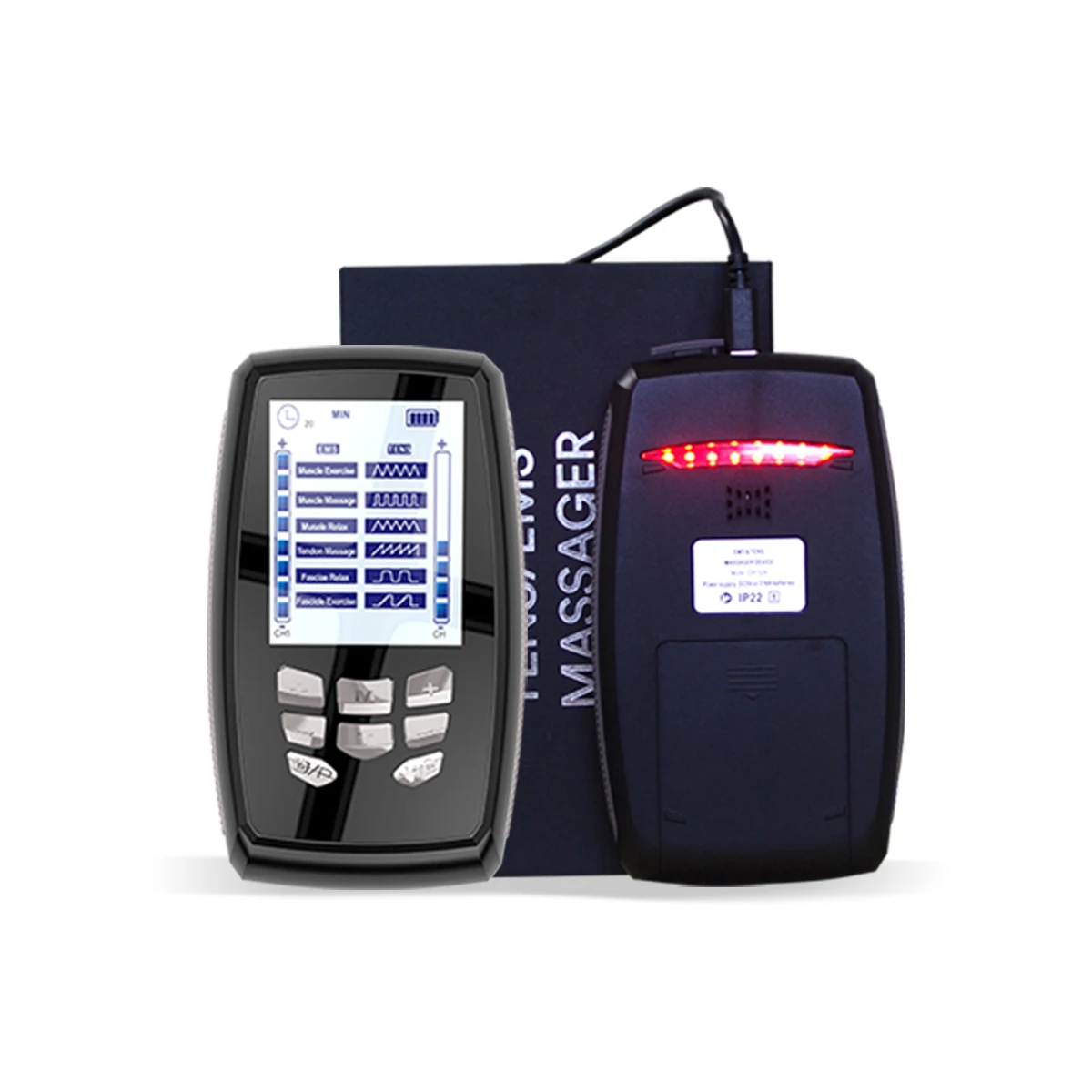 Медицинский электрод десятки тысяч защелками машина вибрации фитнес массажер устройство для позвоночника и поясницы с подогревом плоский животик массаж