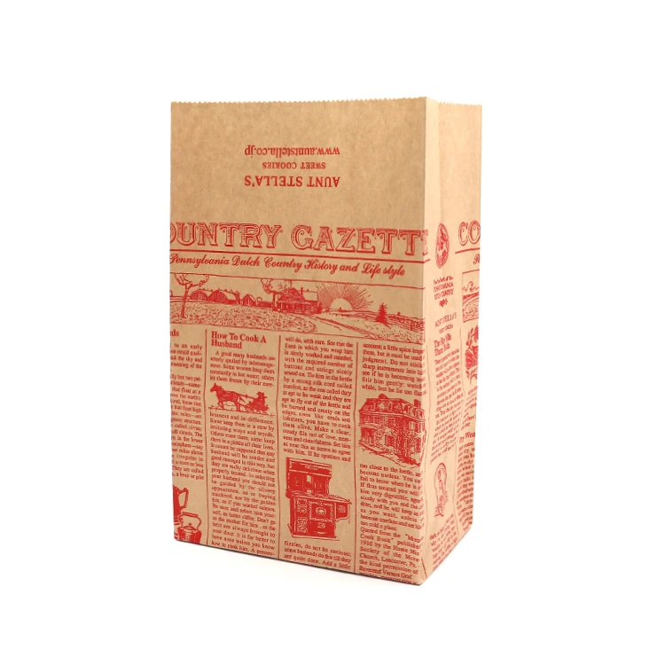 Recycled news paper bags, handle paper bags for news paper