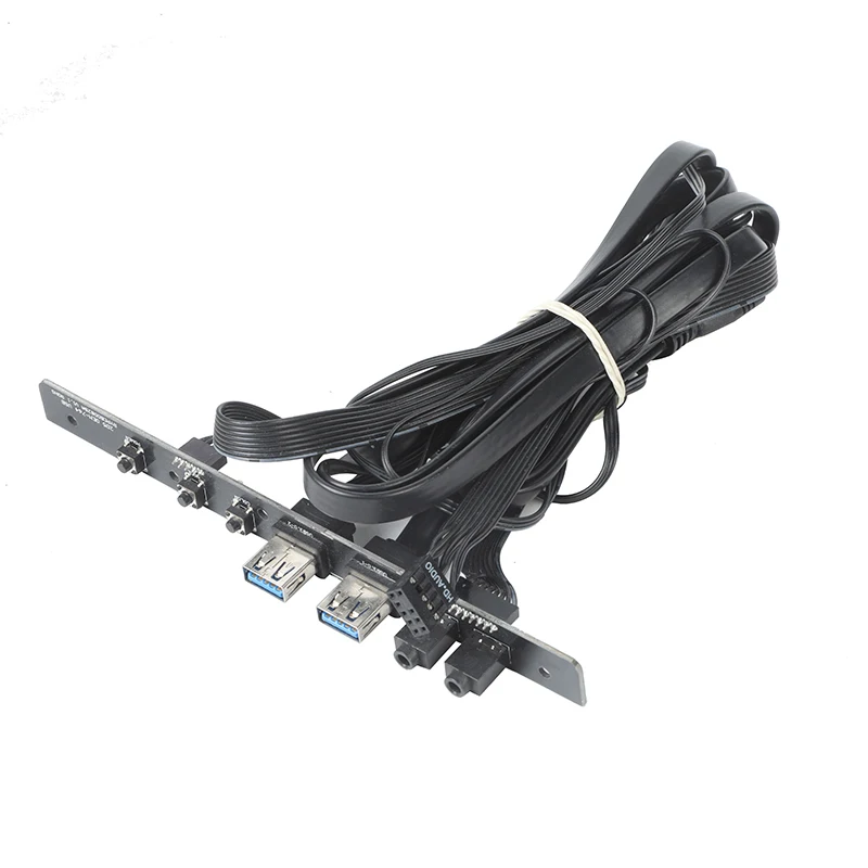 Customization Factory Motherboard Port and Connector 20 Pin Extension Cable Dual USB3.0 PC Front Panel Riser Card