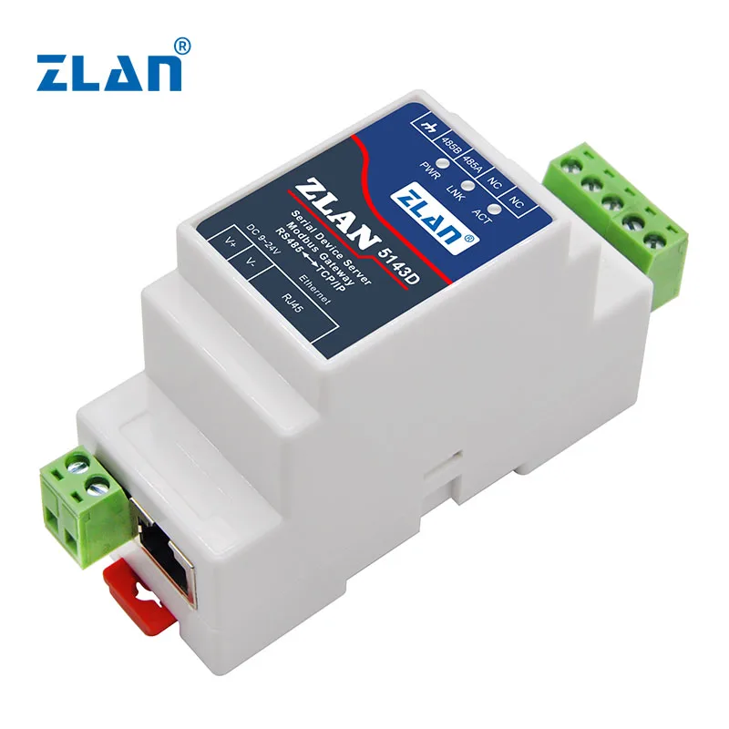 Din-Rail small size Modbus hot selling industrial serial rs485 gateway serial port server