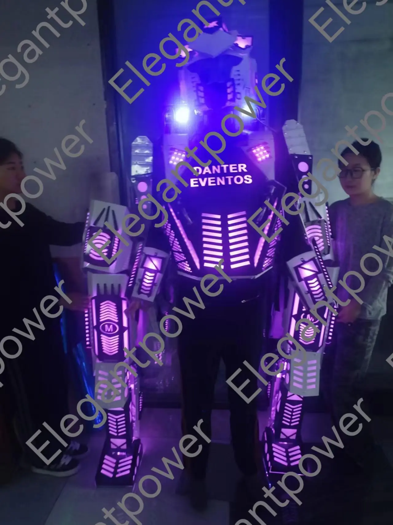 Hot sell  Mega  Aluminum  Stilts Walker  Robot Led Costume with Battery Kryoman Event Performance Props