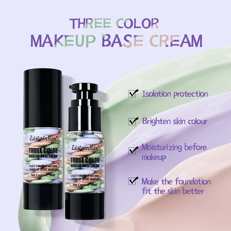 Private label cosmetic foundation matte Based Makeup Brighten Glow Skin Face Primer Before Foundation Moisturize