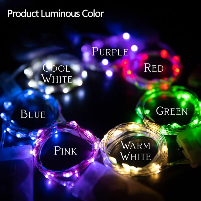 LED String Lights 8 Modes Plug In Fairy String Light Indoor Outdoor Wedding Party Decoration Lamp With Remote Control