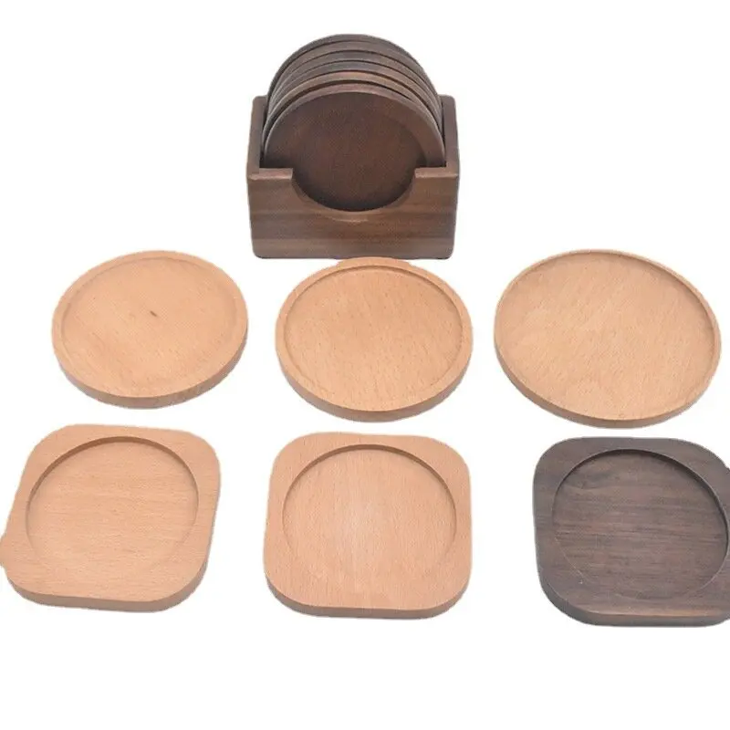 Factory hot selling products Wooden coaster Wooden coffee pad Wooden cup holder for Housewear  Furnishings