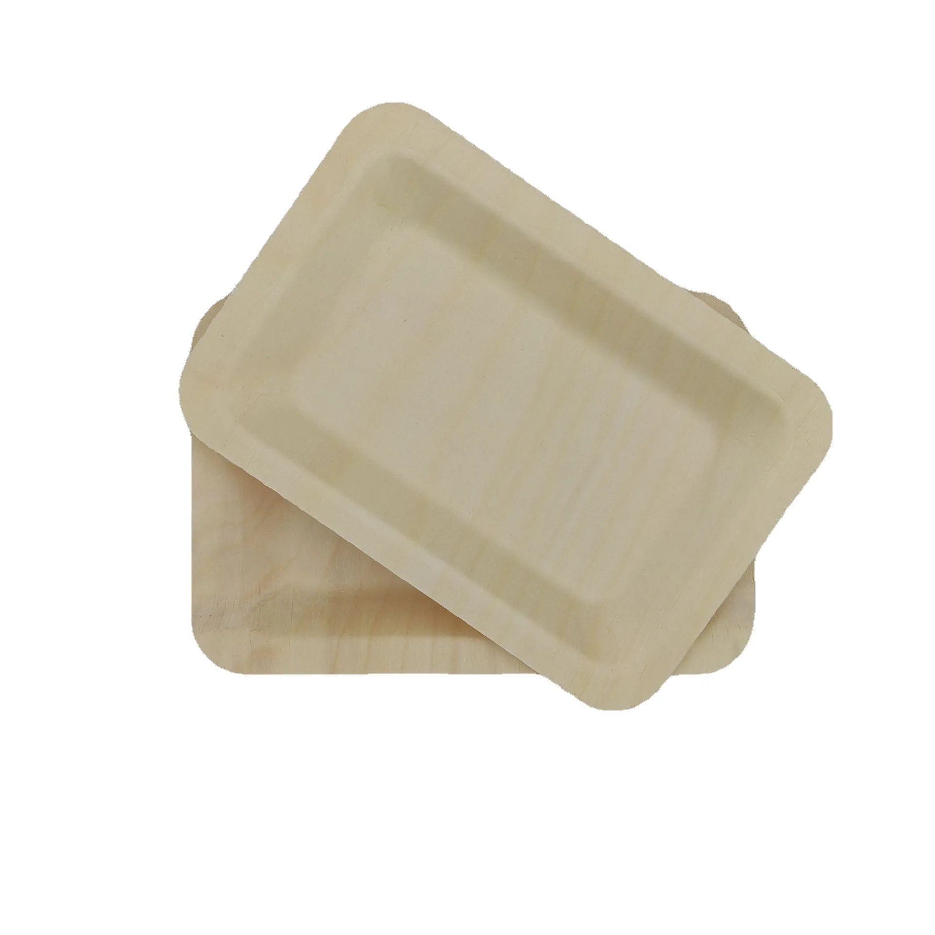 pizza dishes plates wooden disposable wood plate 2022 Japanese food plate  sushi wooden serving  kitchen wholesale