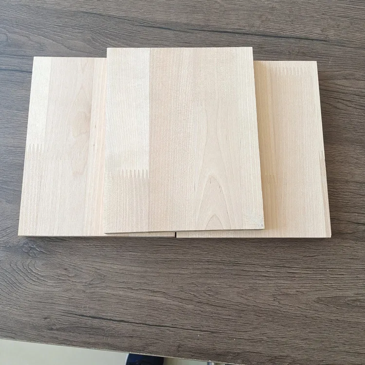E0 E1  Fsc Certification Birch Finger Joint Board Birch Solid Wood 18Mm Thickness Edge Glue Board Furniture Panels