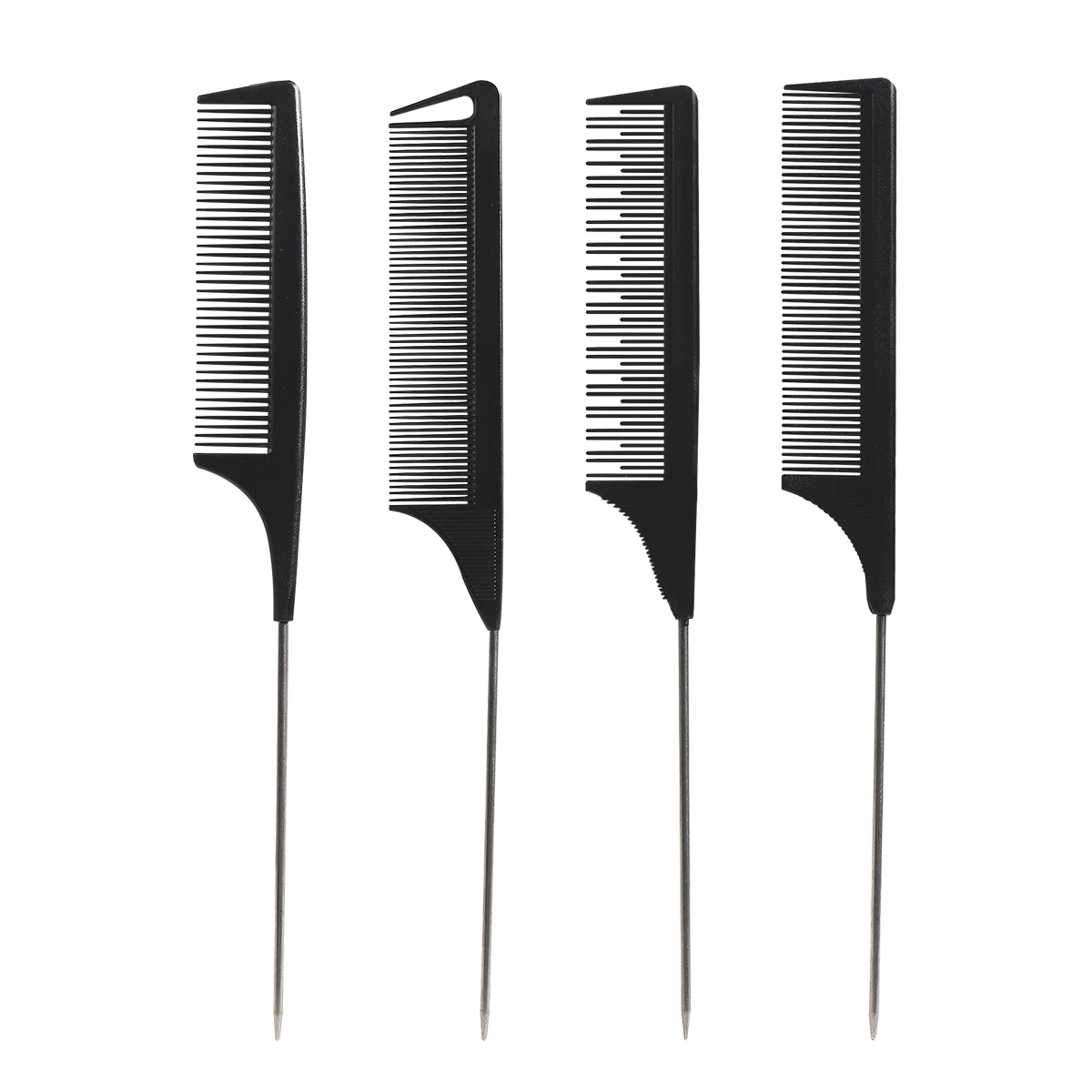 Special salon carbon fiber pointed tail comb high temperature resistant non deformable hair cutting  dry wet anti-static comb