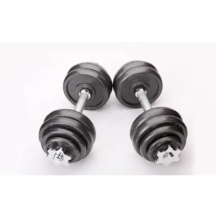 fitness black cast iron Weights adjustable customized dumbbell Set gym weights dumbbell