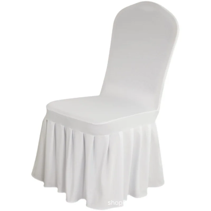 
wholesale ruffle stretch spandex banquet wedding chair cover 