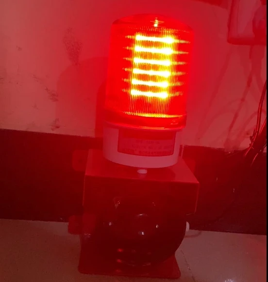 2025 New design AC220V/380V Alarm Beacon  Siren Audible Visual Alarm Emergency Audio Industrial Siren With Warning Light