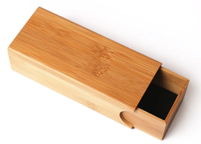 customized hollow-carved design Real wood round Glasses Box bamboo Sunglasses Case custom logo Bamboo case For Glasses
