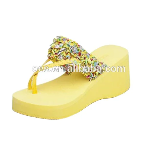 
Newest fashion design women wedge eva thick sole slipper cheap sale 
