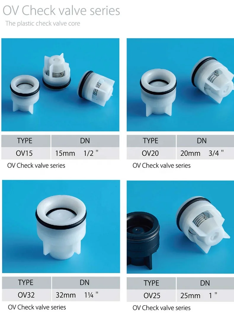 Factory Wholesale Plastic plug check spool, pipe backflow prevention spool, maintain the best flow direction