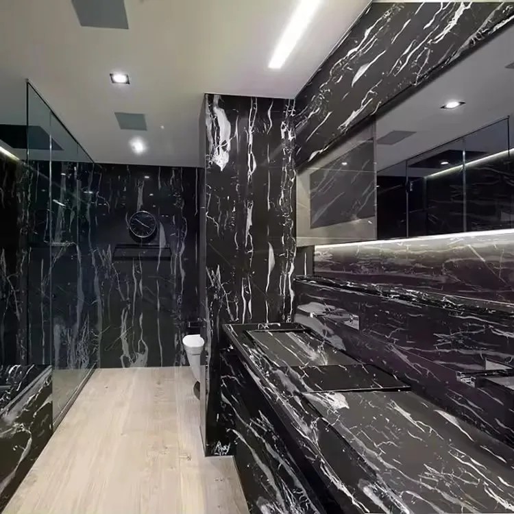 Portoro Silver Marble Wall Decoration White vein and wave Polished Big Slab Silver Dragon Marble Stone