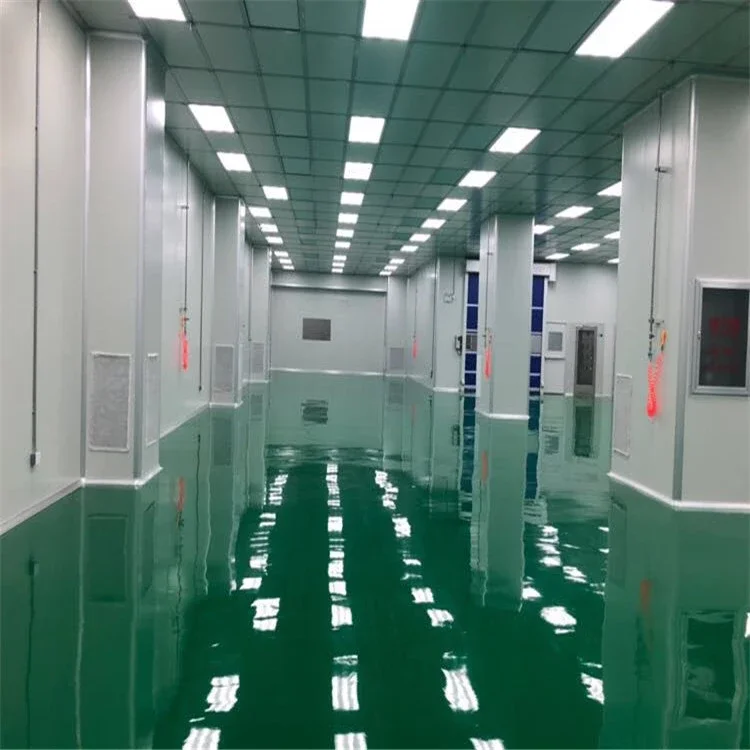Эпоксидный цветной песочный пол для чистой комнаты