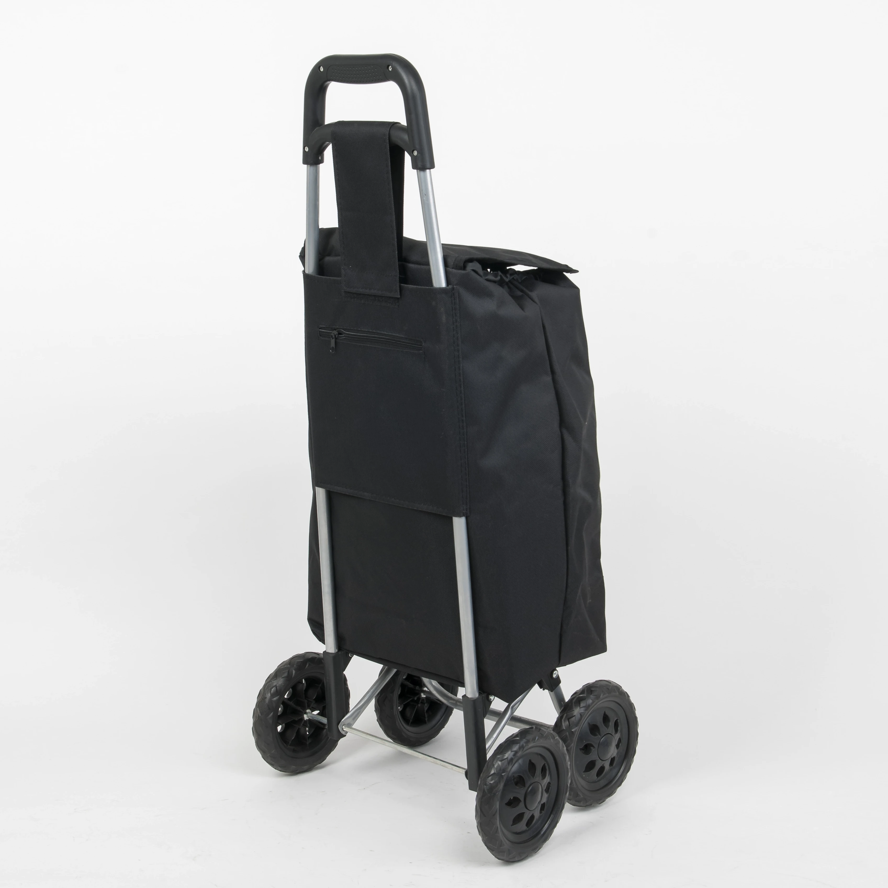 35L capacity 4-wheel shopping trolley folding with waterproof fabric