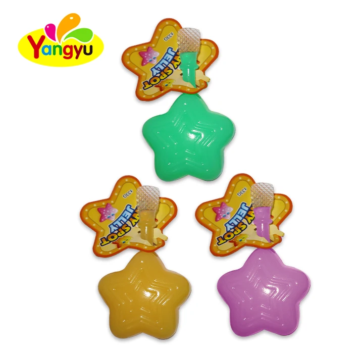 Yummy cartoon star shape jelly halal sweet fruity flavor jelly pudding