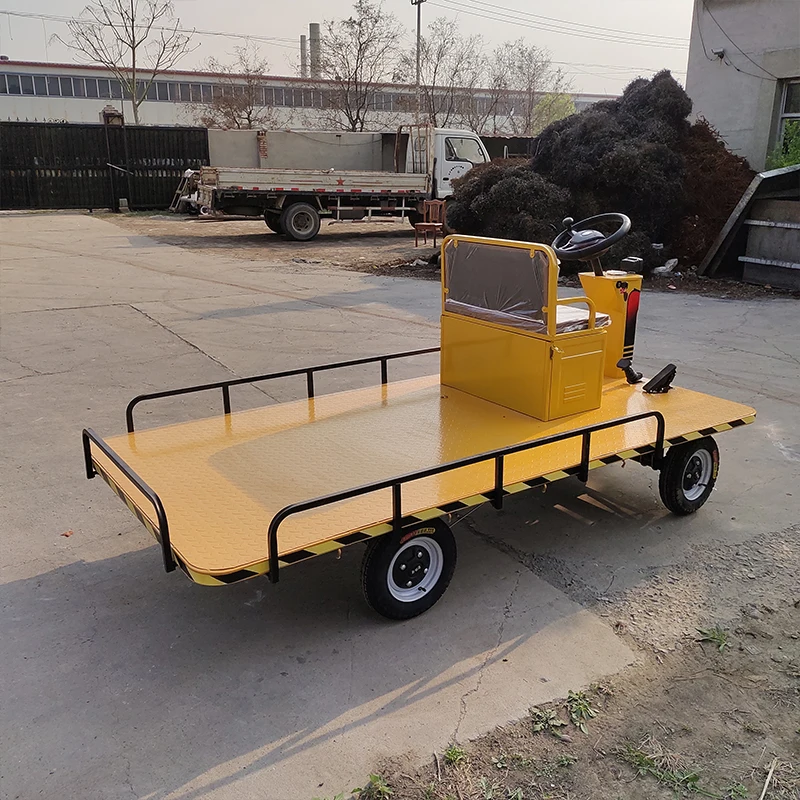custom  Four-wheeled electric flatbed truck Multi-purpose and diverse electric flatbed for breeding farm
