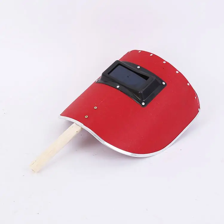 Best Seller Red Steel Paper Hand-held Protective welding helmet