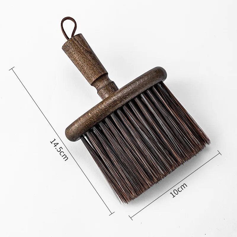 Coffee Machine Brush Coffee Accessories Cleaning Brush Barista Brush for Coffee Grinder and Espresso Machine  with Walnut Handle