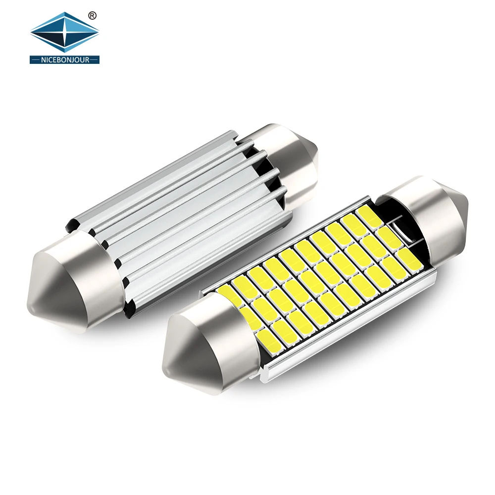 12V 24V 3014SMD White Dome Light C5W C10W Led 31mm 36mm 39mm 41mm C5W Bulb