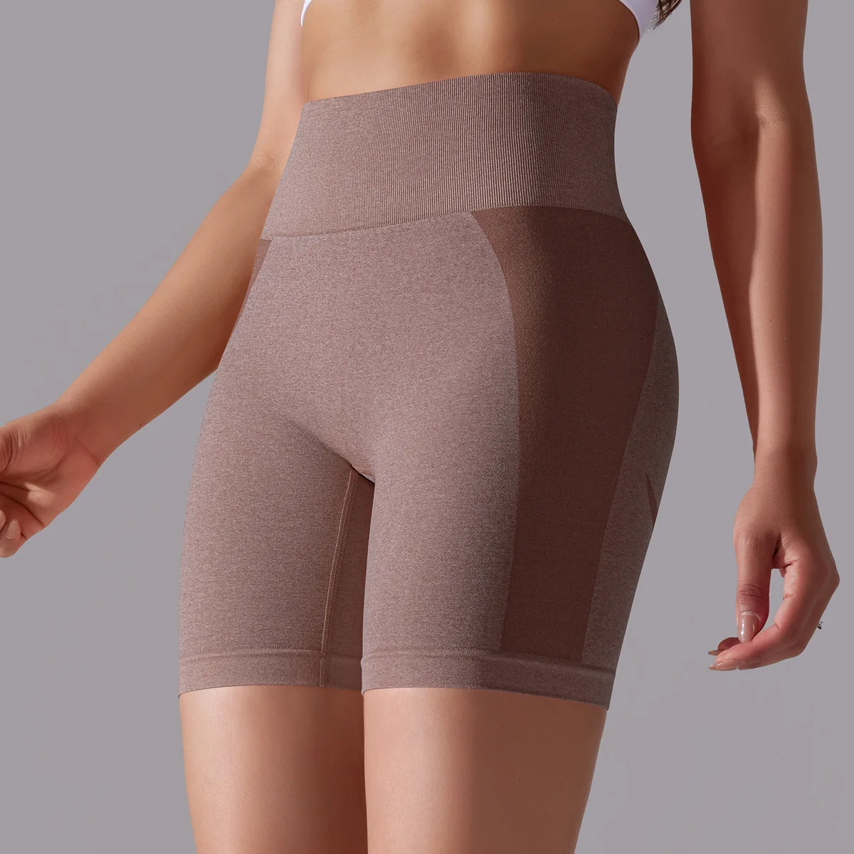 Yoke 2.0 version running fitness sports leggings high waisted booty pants seamless tight yoga shorts wholesale