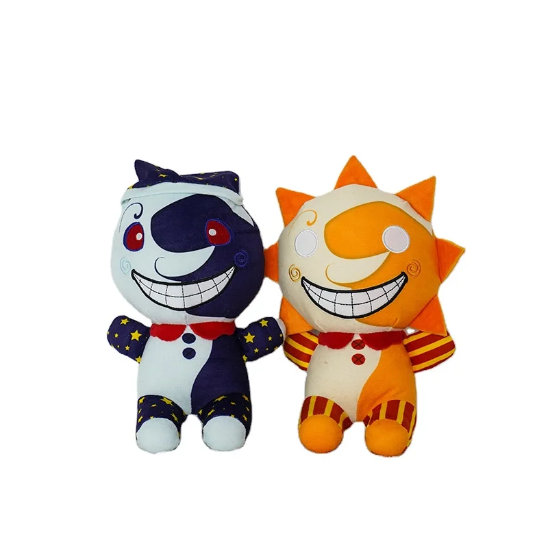 new cartoon 25cm cute buffoon and sun man stuffed toy sundrop FNAF
