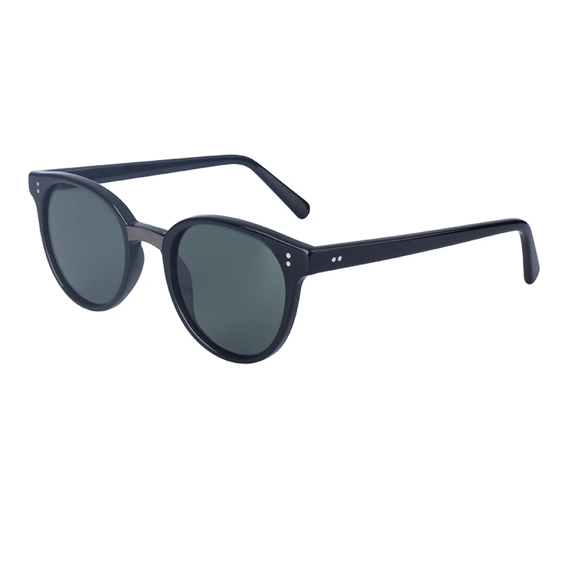 Модные круглые затемненные оптовые продажи от итальянского бренда Gafas De Sol Acetato дизайнерские солнцезащитные очки ацетатные