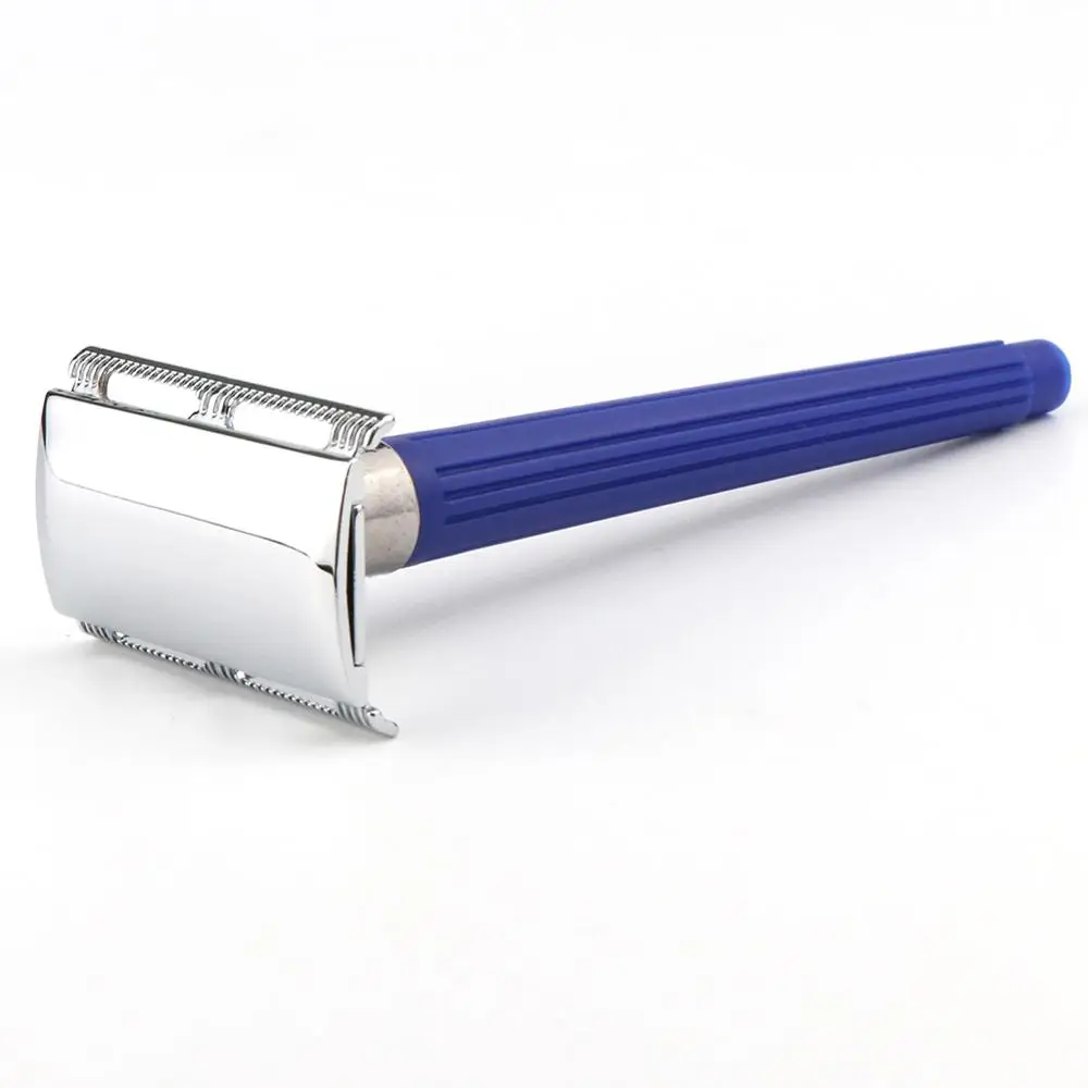 
Disposable plastic razor double edge safety razor 3 piece head plastic handle 