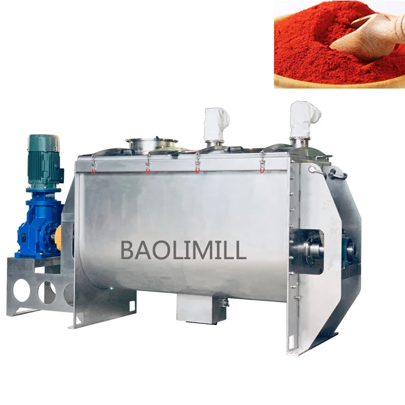 Industrial Powder Ribbon Blender Mixing