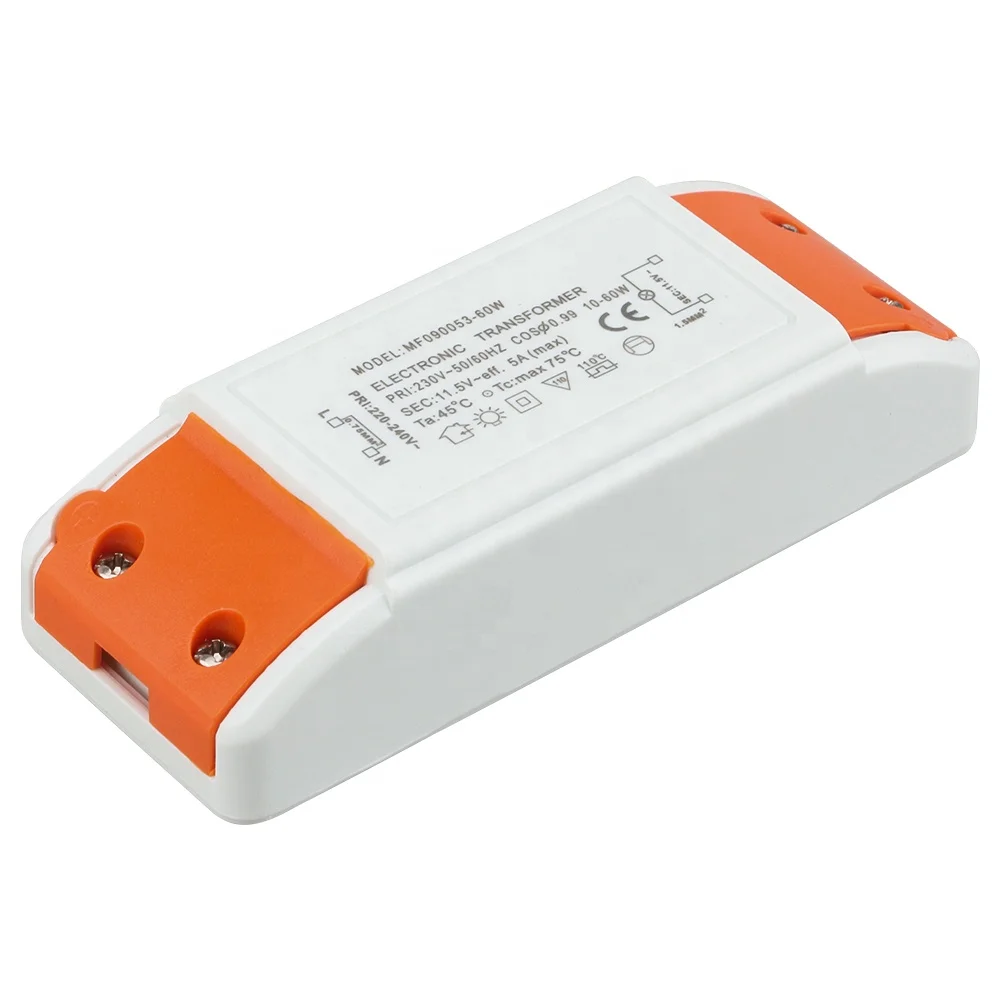 Guangzhou Short circuit and overload protection  electronic transformer for halogen lamp