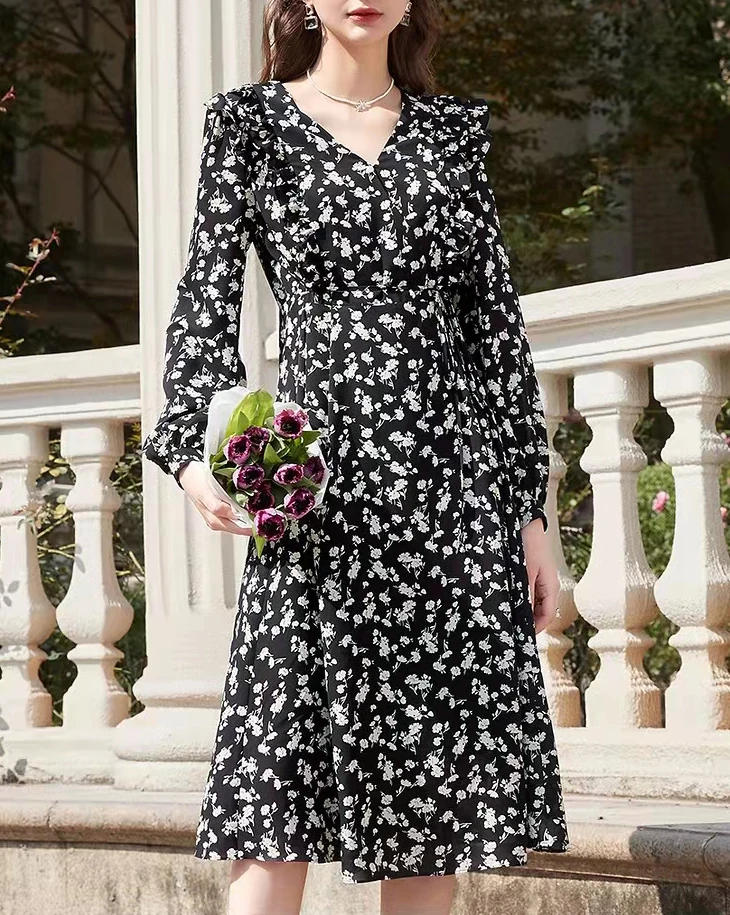 New design crepe 53% viscose 47% rayon printed floral  100% rayon poplin fabric for dress