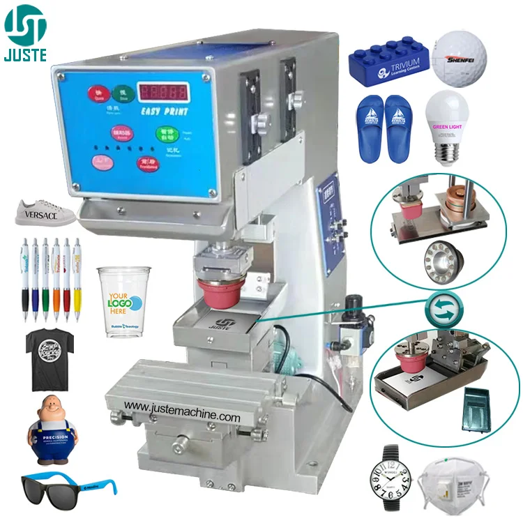 Single Color Pad Printing Machine Desktop Atomatic Clipper Small Sale Holder Pad Printer For Micro Sd Card Coffee Cup Wristbands