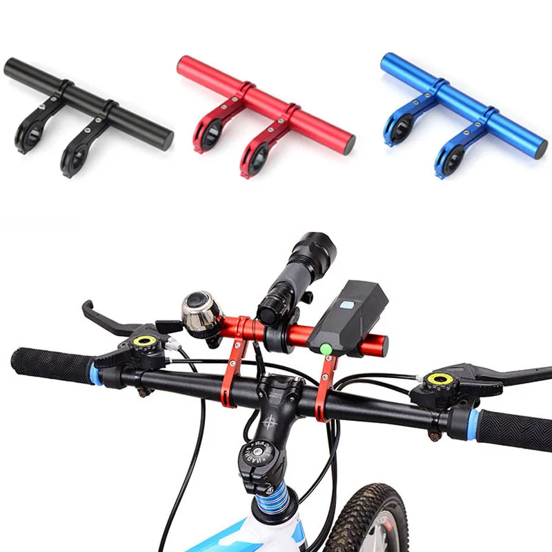 Light Phone Holder Handle Bicycle Accessories Bike Frame Double Extension Multifunction Bicycle Handlebar Extender