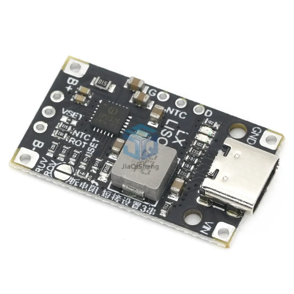 Type-C USB 2/3S BMS 15W 8.4V 12.6V 1.5A Lithium Battery Charging Boost Module With Balanced Support Fast Charge With Indicator