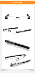 360 Degree Rotation Folding Reading Glasses Diopter Men Women Foldable Presbyopic Reading Glasses 1.0 1.5 2.0 2.5 3.0 3.5 4.0
