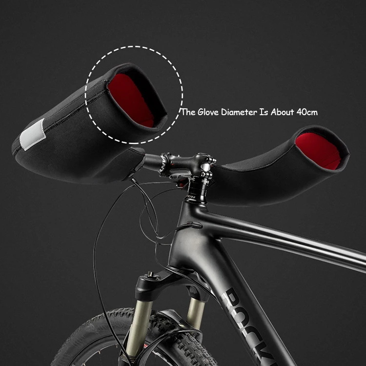 Customization Reinforced Stitching Windproof Winter Protection Motorcycle Handle Bar Gloves For Outdoor