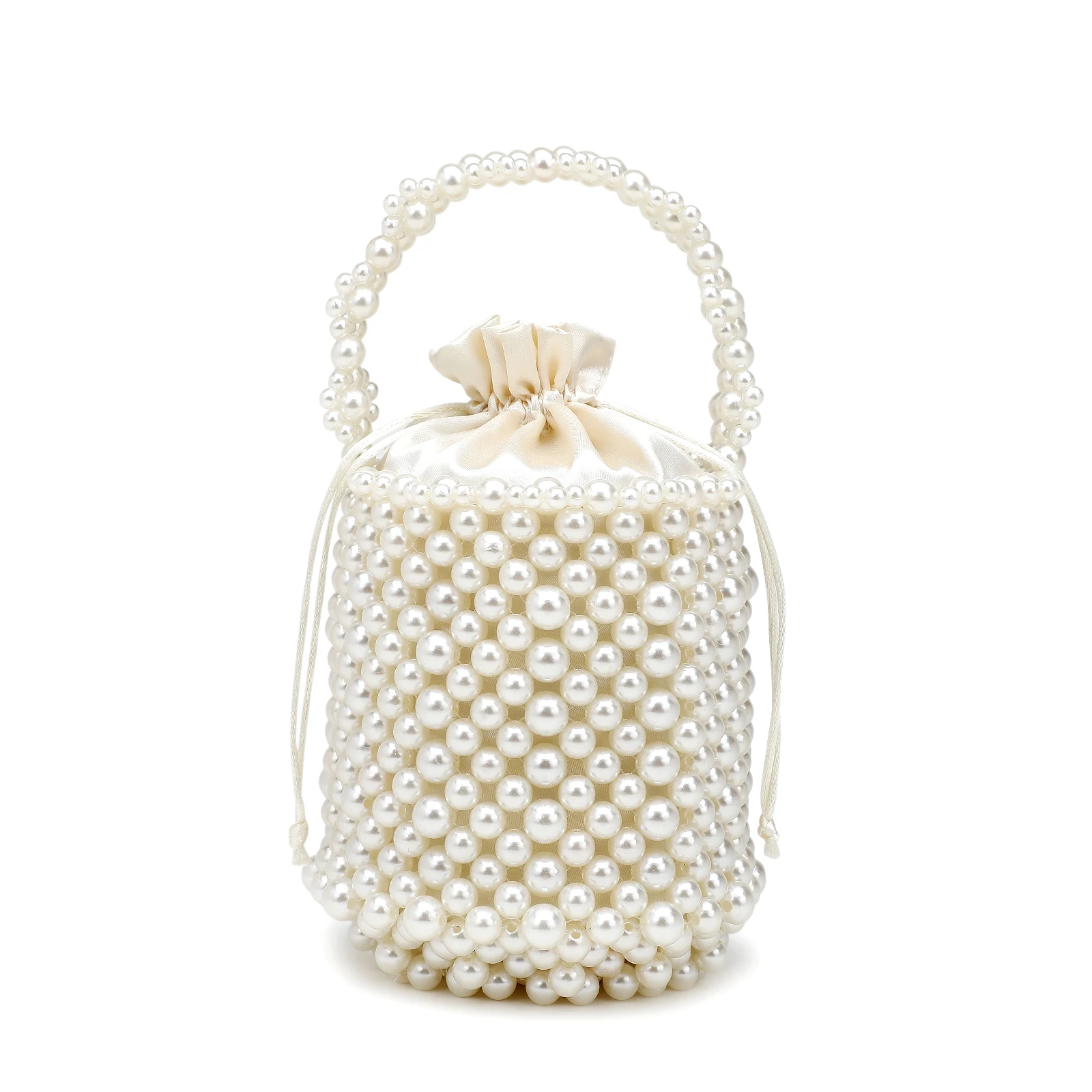 Сумка-мешок с жемчугом для вечеринки, сумка-клатч с жемчугом, ручка сумки с жемчугом